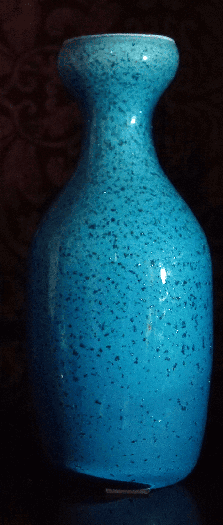Jarrón  Porcelana  Azul-1970