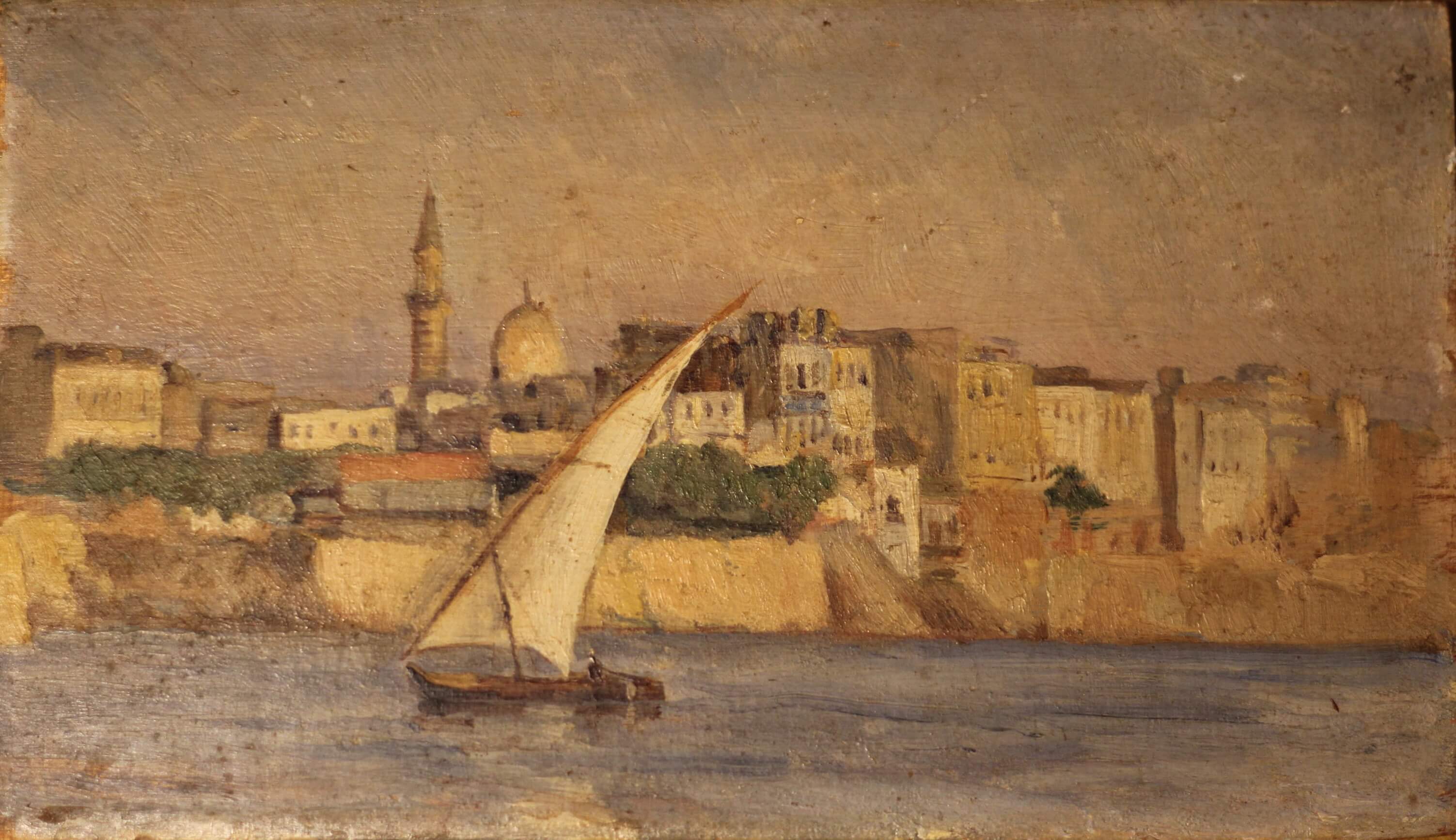 Óleo sobre tablilla siglo XIX-