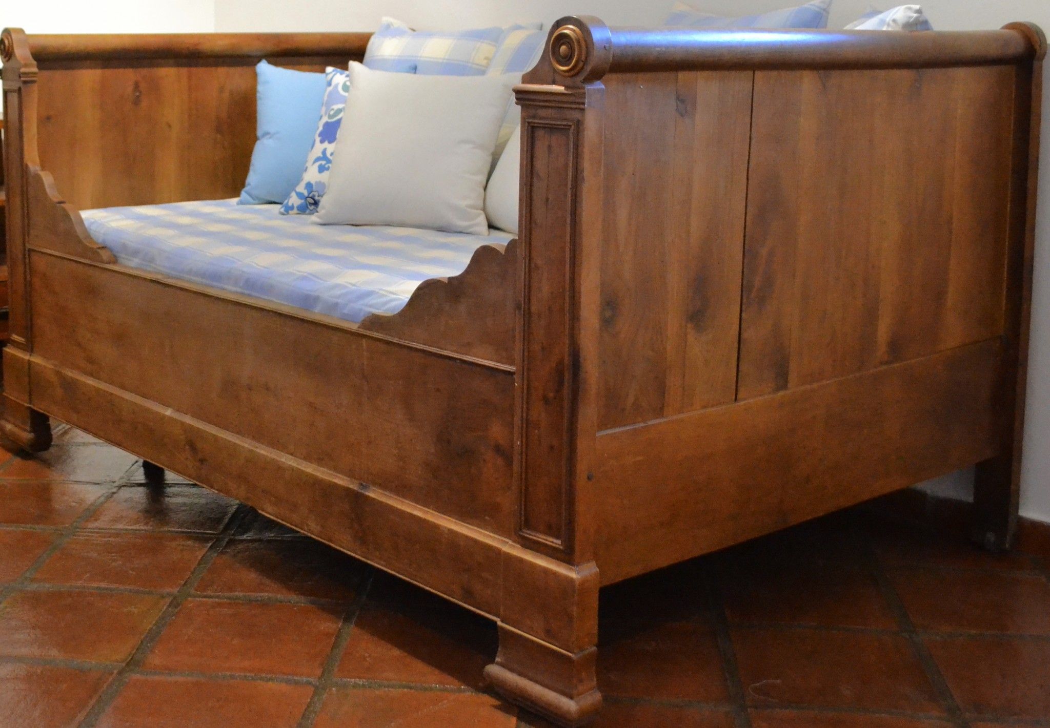 Cama Francesa Nogal .siglo XIX-PROVENZA-