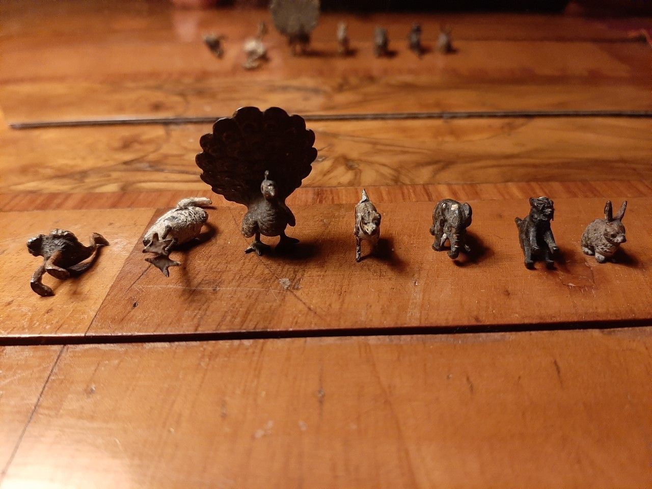Antique – Handpainted  Animals Collection – Metal Figures